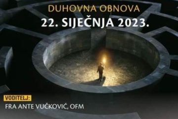 Duhovna obnova, 22. siječnja – OTKAZANO Duhovna obnova, 22. siječnja – OTKAZANO
